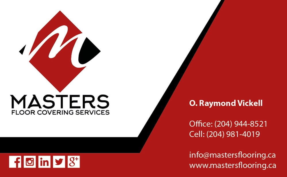 Masters Floor Covering Services - Business Cards