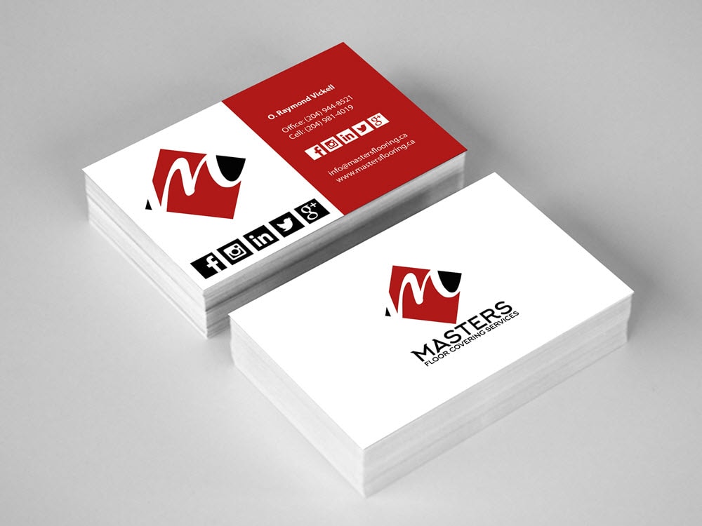 Business Cards - Masters Floor Covering Services