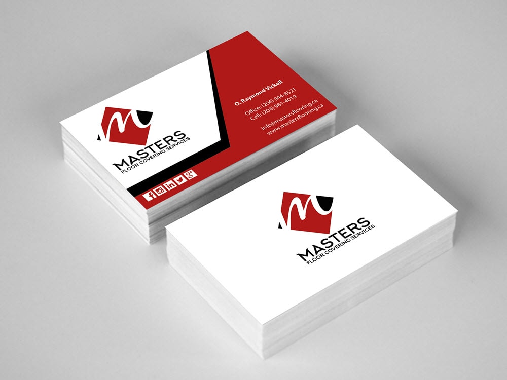 Business Cards - Masters Floor Covering Services